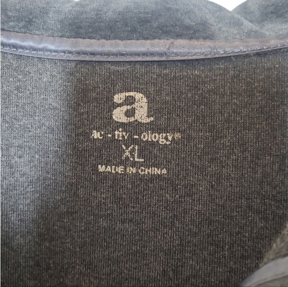 Activology Velour Sparkle Zip Jacket Size Extra Large - Picture 3 of 5